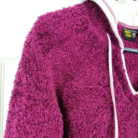 Womens Mountain Hardwear Teddy Purple Pullover Size Medium - Picture 2 of 10